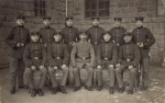 German soldier group military WW1. Real photo born February 7, 1917