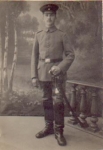 German soldier military WW1. Real photo used August 22, 1916