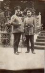 German military officers, WW1. Real photo * approx. 1915