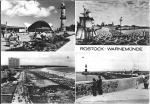 Rostock Warnemünde Grosskarte ca. A5 * 1970