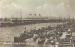 Express steamer Cap Polonio in the port of Hamburg * approx. 1920