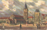 Eisenach Karlsplatz Tucks Oilette 7082 artist card Thomas * ca. 1905