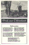 Greetings from East Friesland, windmill, * approx. 1940