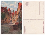 Rothenburg Am alten Keller Künstlerkarte V. Marschall gebr. ca. 1923