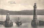 88131 Lindau on Lake Constance Lighthouse at the harbor entrance o July 25, 1908