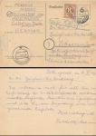 Ganzsache 6 Pfennig bezahlt grau o Heide (Holstein) 8.5.1946 nach Schwerin