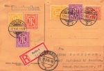 AM Post je 2 x Michel 4 5 7 auf Einschreiben o Berlin 17.9.1945 nach Radebeul