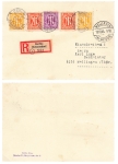 AM Post je Michel 4 5 7 auf Einschreiben o Berlin 10.10.1945 nach Mellingen