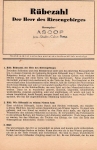 ASCOP Dresden Strahlbild Textblatt "Rübezahl" der Herr des Riesengebirges um 1951