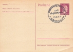 Adolf Hitler 15 Pfennig postal stationery special cancellation Hanover 6.9.1942 military campaign days of the SA group