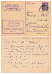 Adolf Hitler 6 Pfennig postal stationery 