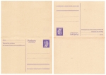 Adolf Hitler 6 Pfennig Ganzsache mit Antwortkarte 1942