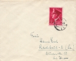 Adolf Hitler birthday 1942 Michel 813 on letter o Neuß April 20, 1942
