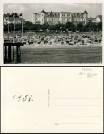 17419 Ahlbeck 17419 Ahlbeck Strand mit Ahlbecker Hof  *ca. 1950Strand mit Ahlbecker Hof  *ca. 1950