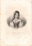 Alexandra Feodorovna Empress of Russia Steel engraving A.H. Payne around 1847