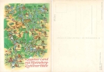 Alfred Hoppe Ruppiner Land mit Rheinsberg-Zechliner Hütte Landkarten-AK  1968