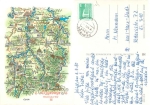 Alfred Hoppe 8040/2 Erzgebirge western part III artist card o 09/08/1980