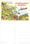 Alfred Hoppe 8077 Greifswalder Bodden artist card 1984