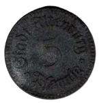 Altenburg City 5 Pfennig Emergency Coin 1920