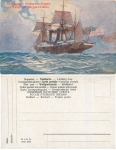 Amerikanische Raddampfer Fregatte Künstler Alexander Kircher *ca.1900