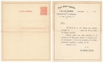 Argentina 2 Centavos Carta Postal card letter 1899 *