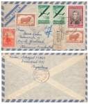 Argentina airmail letter Via Aerea o October 31, 1955 to Monchen Gladbach