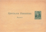 Argentina 4 Centavos imprint Muestra striped postal stationery 1892 *