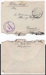 Reinforcement Battalion 185 Field Post WWI 8.7.1917