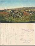 French field post company ... Le Commandant WWI on AK artillery