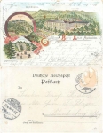 06449 Aschersleben Restaurant Burg-Haus Litho o 17.6.1899