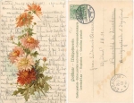Aster bouquet artist card Catharina Klein o 25.8.1903