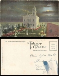 Atlantic City NJ Youngs Residence on Million Dollar Pier Moonlight gebr. 1920