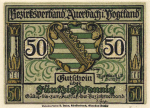 Auerbach (Vogtland) emergency money note, 1921