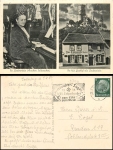 Bad Godesberg Lindenwirtin advertising stamp exchange warehouse of the NS teachers' association o 1.8.1938