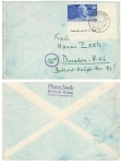 BRD Michel 116 Br u Universal Postal Union imprint September 27, 1949 on letter o Neuss2 January 17, 1950 to Dresden
