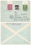 BRD Michel 117 118 Upper margin on cover o Bacharach October 16, 1950