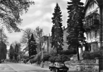 Bad Elster, Vogtland, Bahnhofstrasse with a Wartburg W311 car * 1976