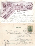 Bad Oeynhausen Litho Bahnpost Zug 203 o 17.10.1900