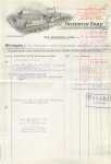 36433 Bad Salzungen Machine factory Friedrich Erbe letterhead with factory view 1933