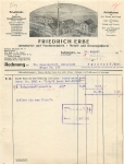 36433 Bad Salzungen machine factory Friedrich Erbe letterhead with factory view 1925