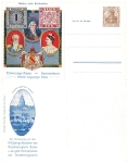Baden golden wedding of the Grand Duke couple private postal stationery 3 Pfennig Germania 1906 *