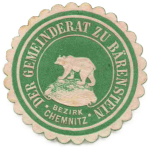 Bärenstein Sachsen Siegelmarke um 1920