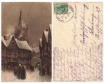 Railway postmark Chemnitz Riesa Röderau train 3435 March 31, 1914