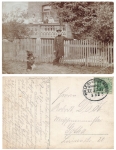 Railway postmark Halle Lühne train 531 November 3, 1908