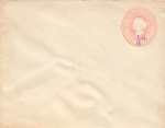 Barbados Postage half d on one penny postal stationery cover 1893 *