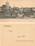 Bautzen west view Fischergasse old water art Michaeliskirche * around 1900