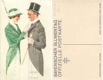 Bayerischer Blumentag Künstlerkarte Ludwig Hohlwein  * ca. 1930