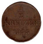 Bayern 1/2 Kreuzer 1855 Maximilian II.