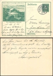 Nürnberg Reichsparteitag 1938 Ganzsache 6 Pfennig Adolf Hitler SonderstempelBayreuth Festspielhaus Ganzsache P249 6 Pfennig Nothilfe 1933 Richard WagnerBayreuth Festspielhaus Ganzsache P249 6 Pfennig Nothilfe 1933 Richard Wagner o Bayreuth 29.7.1934