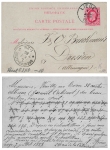 Belgium Carte Postale 10 C postal stationery o Liege 7.7.1883 to Dresden